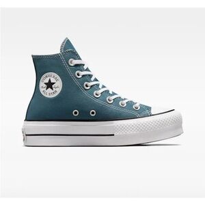 All Star Platform Lift Converse in Deep sleep navy/teal size 6.